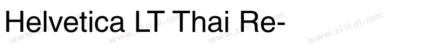 Helvetica LT Thai Re字体转换
